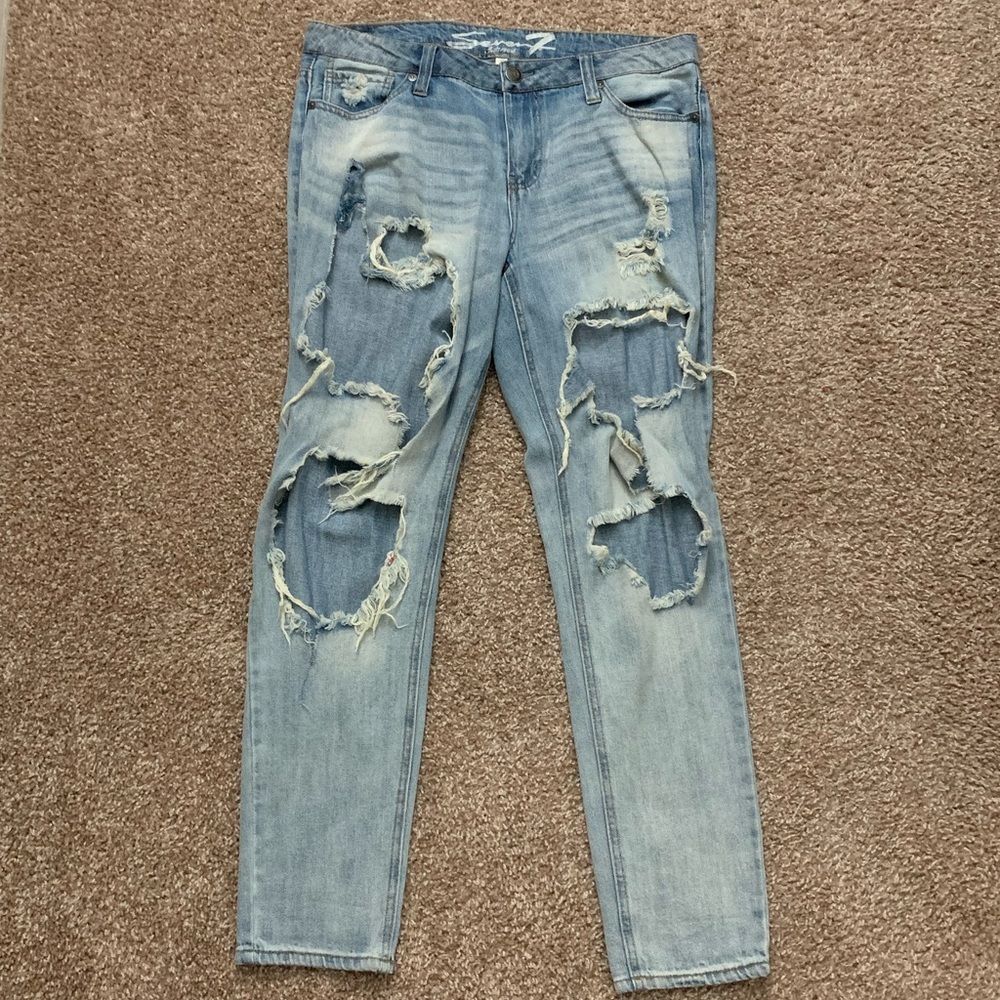 Seven distressed jeans